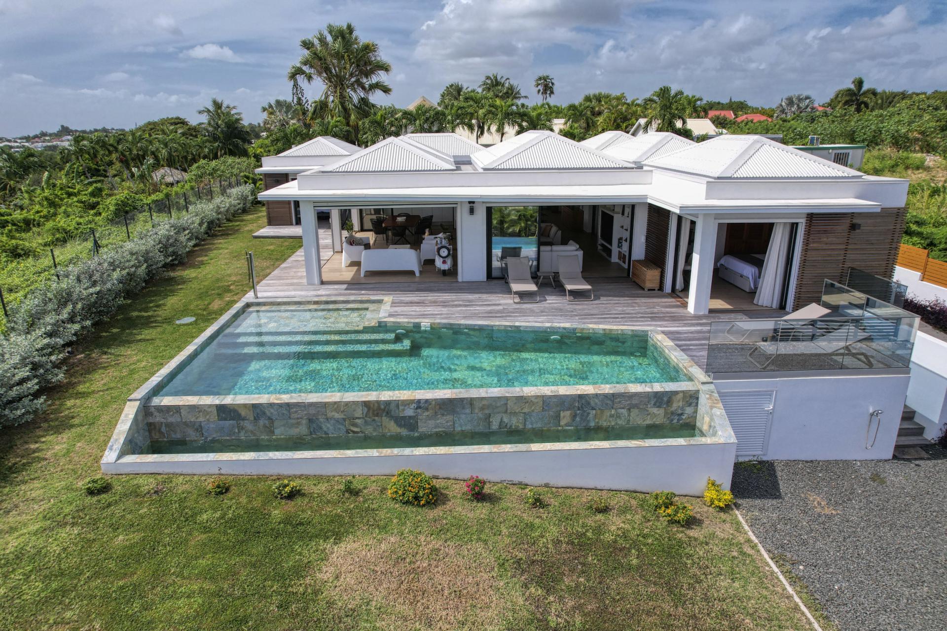 1.Location villa piscine Saint François Guadeloupe_vue d'ensemble